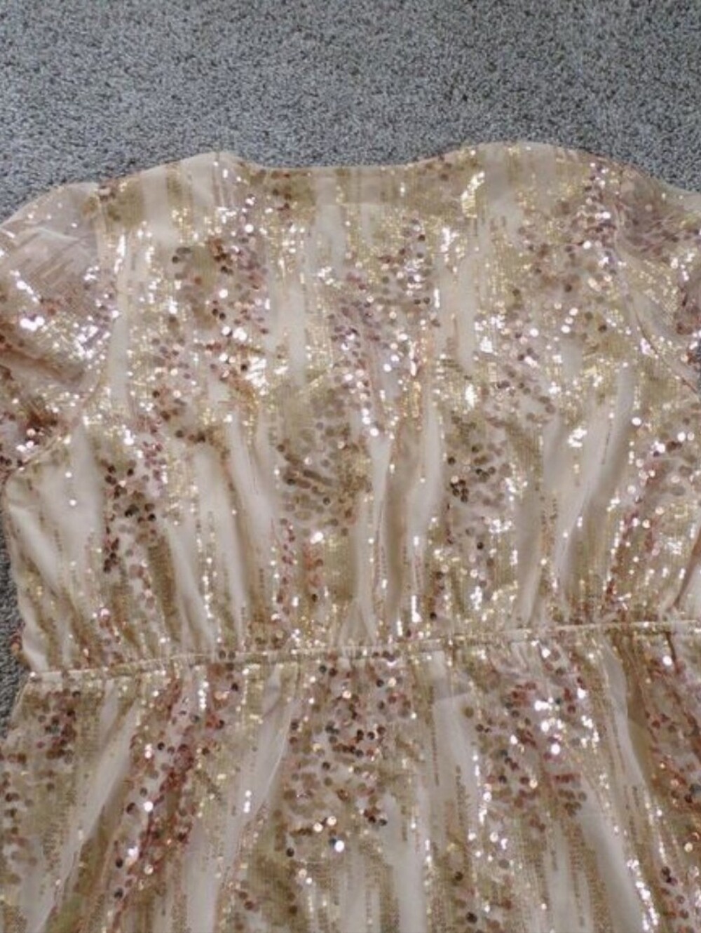 ChicSoul sequined gold cocktail dress 3X - Picture 6 of 7